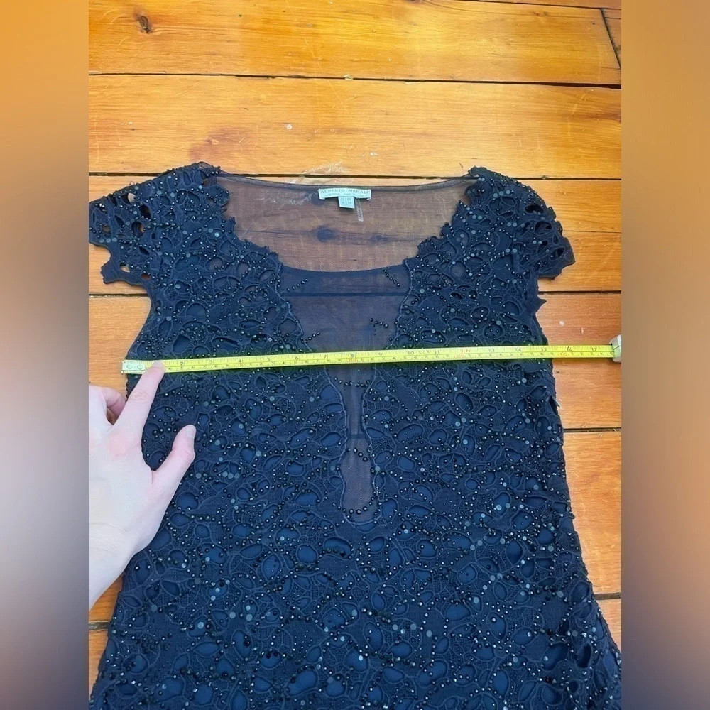 Alberto Makali Beautiful open back mini Sequined cocktail Dress Size 8